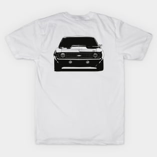 front/profile - 1969 Chevy Camaro - stylized, monochrome T-Shirt